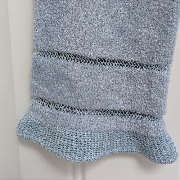 NWT Proenza Schouler White Label Blue Cropped Chenille Sweater, size S - Picture 7 of 7